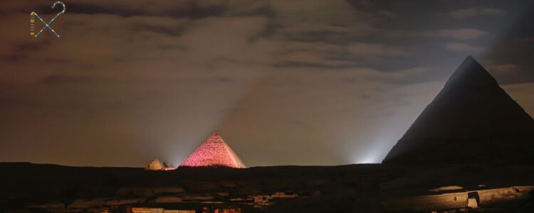 Ton- und Lichtshow an den Pyramiden von Gizeh