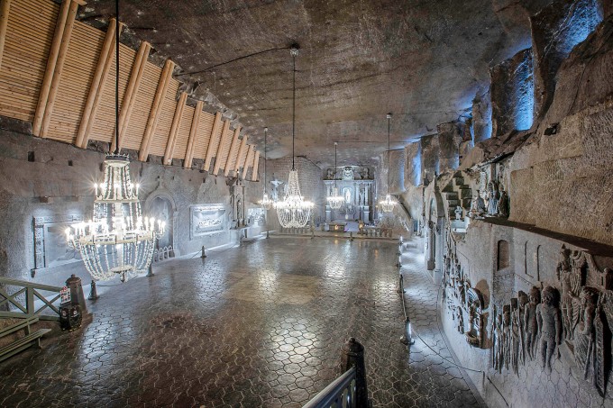 Hundert Meter unter Erde: Wird die Kapelle im Salzbergwerk Wieliczka nahe Krakau bald zum Schutzraum?